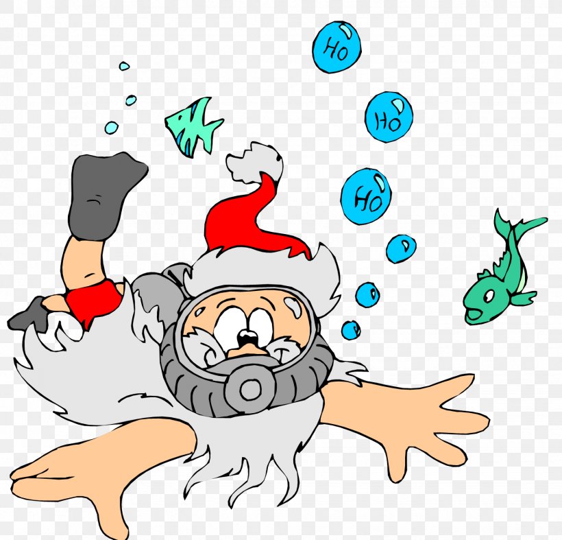 Santa Claus Scuba Diving Christmas Underwater Diving Greeting & Note Cards, PNG, 1533x1472px, Santa Claus, Area, Art, Artwork, Christmas Download Free