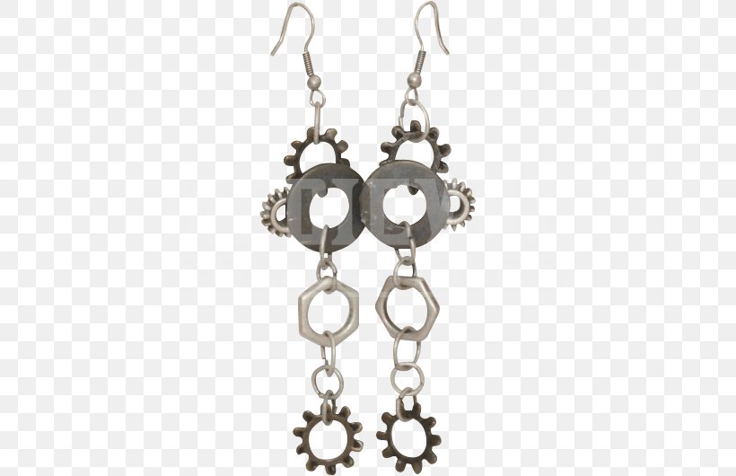 Earring Steampunk Silver Jewellery Clothing Accessories, PNG, 530x530px, Earring, Body Jewelry, Bracelet, Chain, Clothing Accessories Download Free