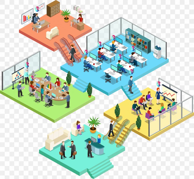 Isometric Projection Room Management, PNG, 3651x3363px, Isometric Projection, Art, Building, Business, Floor Download Free