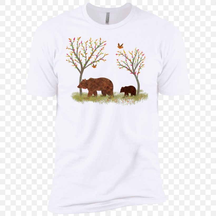T-shirt Walking With Mama Sleeve Bear, PNG, 1155x1155px, Tshirt, Active Shirt, Animal, Bear, Brand Download Free