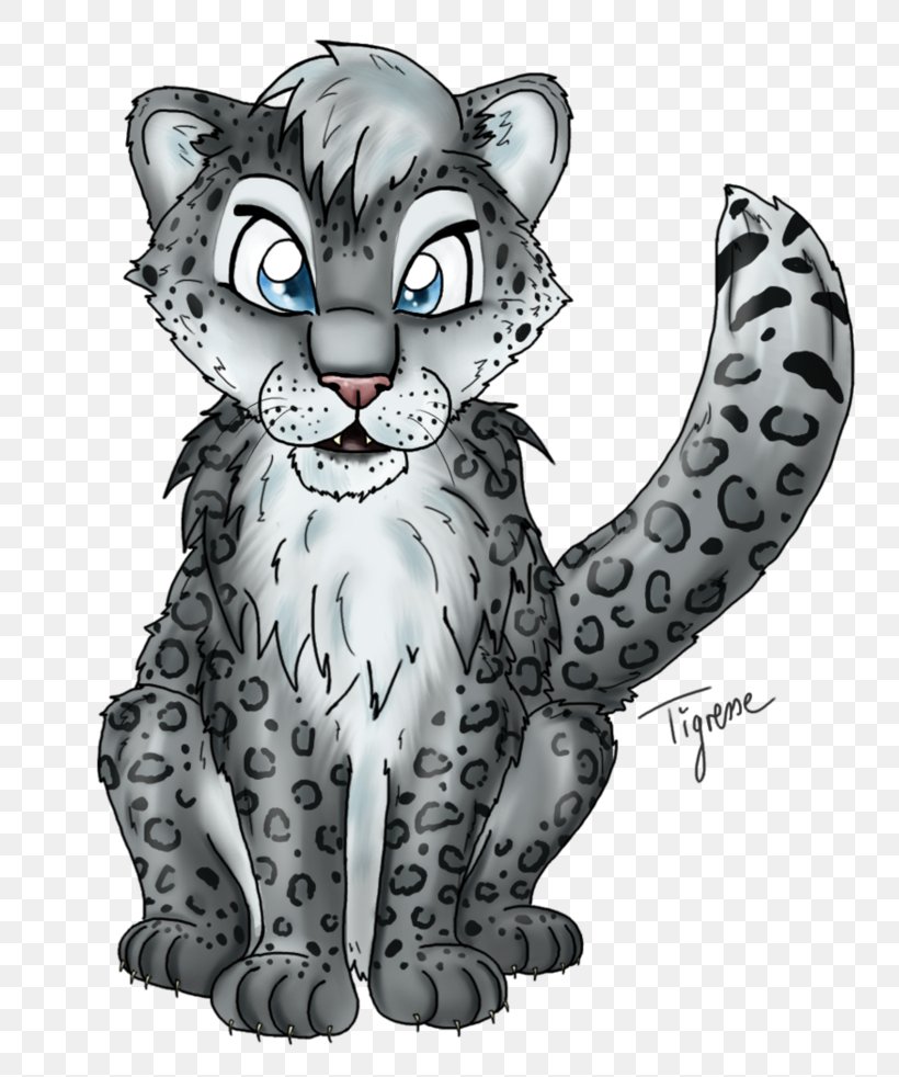 Anime Snow Leopard Anthropomorphic Furry Painting · Creative Fabrica