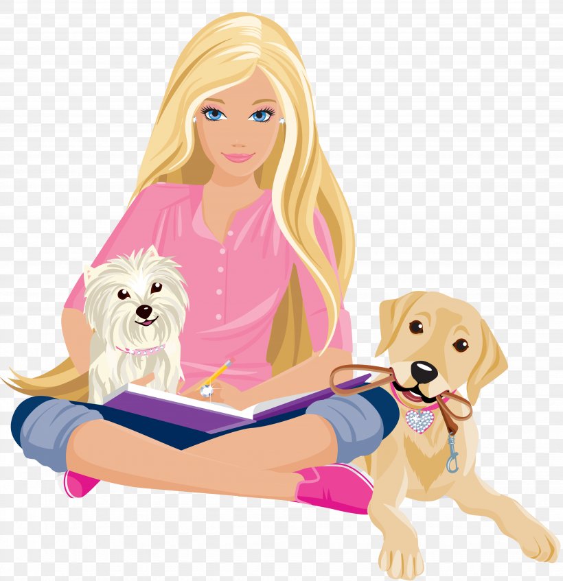 Clip Art Barbie Free Content Openclipart, PNG, 3685x3809px, Barbie, Art, Barbie The Princess The Popstar, Carnivoran, Companion Dog Download Free