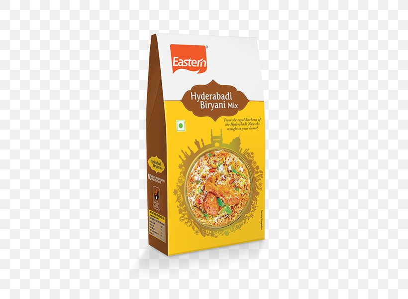 Hyderabadi Biryani Breakfast Cereal Sambar Spice, PNG, 500x600px, Biryani, Breakfast Cereal, Condiment, Convenience Food, Cuisine Download Free