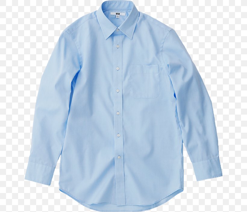 Dress Shirt Blouse Uniqlo Collar, PNG, 658x703px, Dress Shirt, Bit, Blouse, Blue, Button Download Free