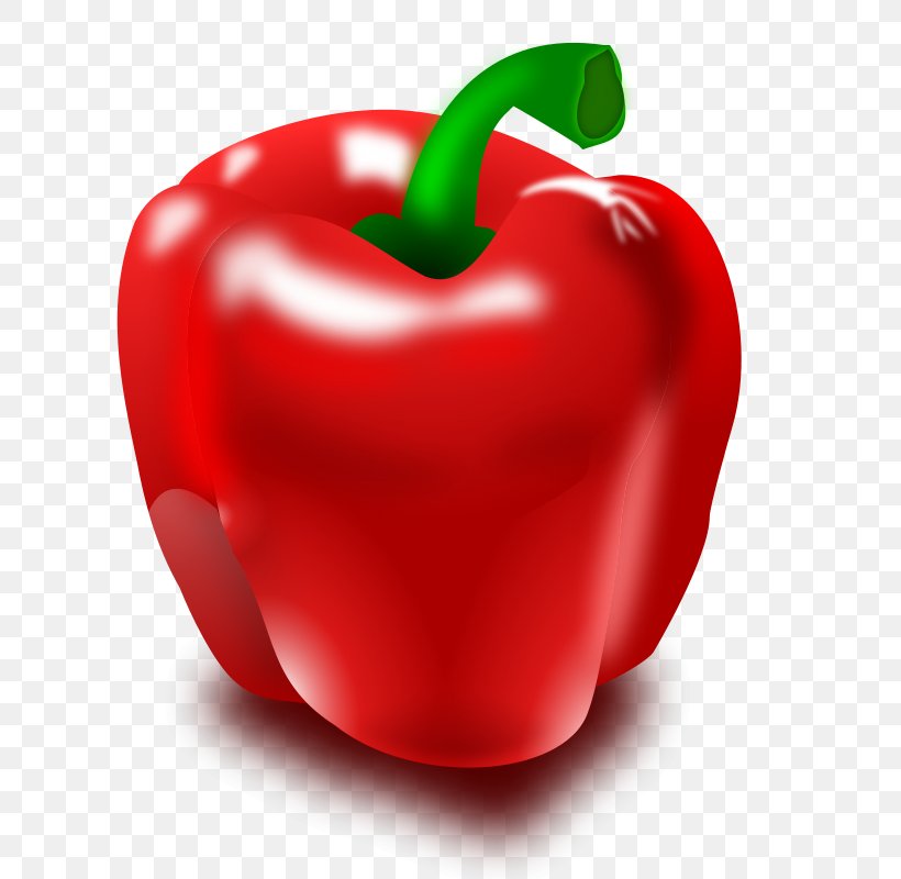 Bell Pepper Cayenne Pepper Chili Pepper Vegetable Clip Art, PNG, 800x800px, Bell Pepper, Acerola, Apple, Bell Peppers And Chili Peppers, Black Pepper Download Free