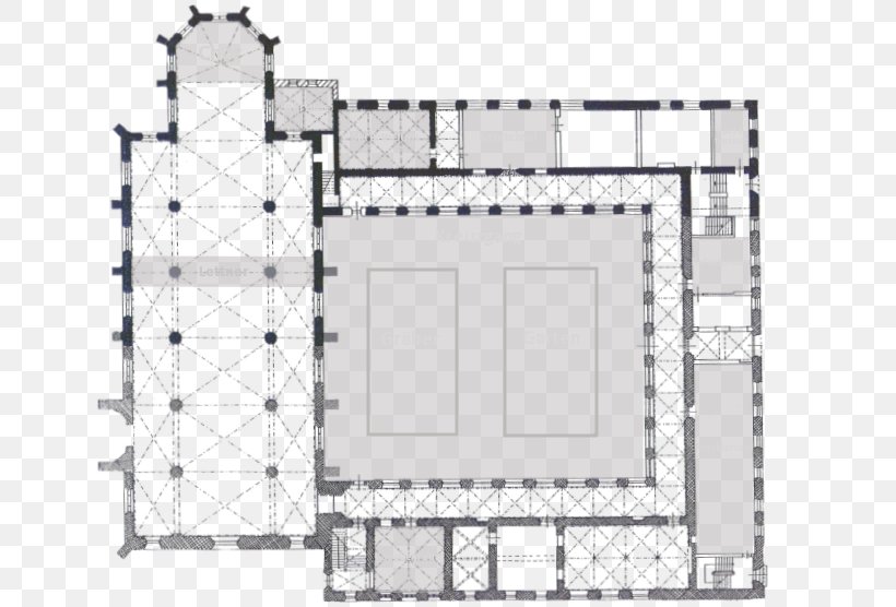 Monastery Architecture Kieler Kloster Floor Plan Cloister, PNG, 645x556px, Monastery, Architectural Plan, Architecture, Area, Black And White Download Free