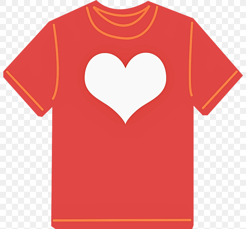 Orange, PNG, 800x764px, Tshirt, Clothing, Heart, Love, Neck Download Free
