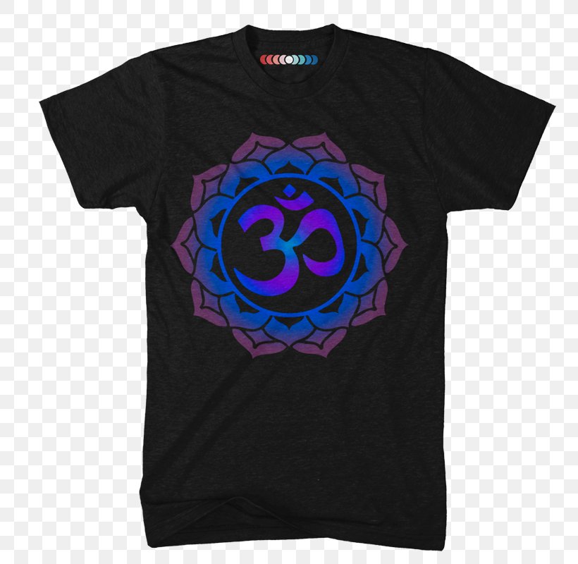 T-shirt Chakra Sahasrara Sleeve Svadhishthana, PNG, 800x800px, Tshirt, Black, Brand, Chakra, Clothing Download Free