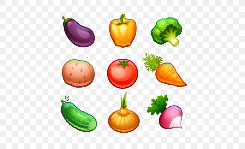 Vegetarian Cuisine Winter Squash Vegetable Clip Art, PNG, 500x500px, Vegetarian Cuisine, Bell Peppers And Chili Peppers, Cucurbita, Daikon, Diet Food Download Free