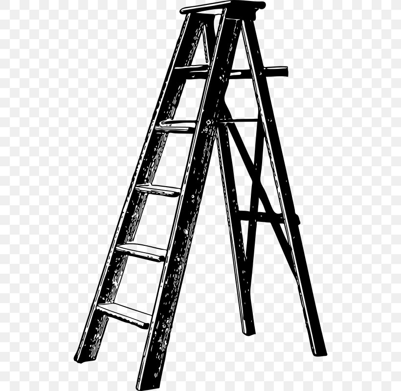 Ladder Download Clip Art, PNG, 520x800px, Ladder, Black And White, Firefighter, Monochrome, Monochrome Photography Download Free