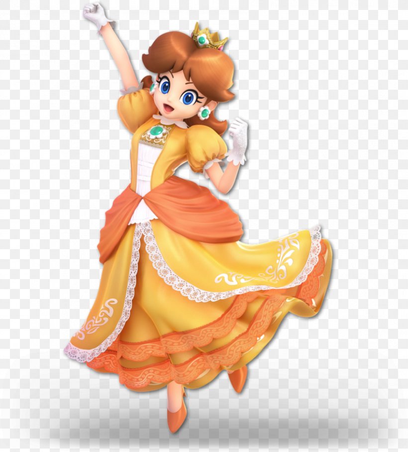 Super Smash Bros.™ Ultimate Princess Daisy Mario Bros. Princess Peach Super Smash Bros. Brawl, PNG, 849x940px, Princess Daisy, Amiibo, Art, Costume Design, Fictional Character Download Free