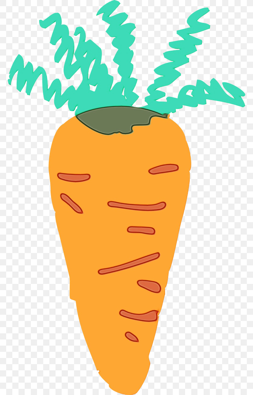 Facial Expression Head Cartoon Yellow Carrot, PNG, 770x1280px, Watercolor, Carrot, Cartoon, Facial Expression, Head Download Free