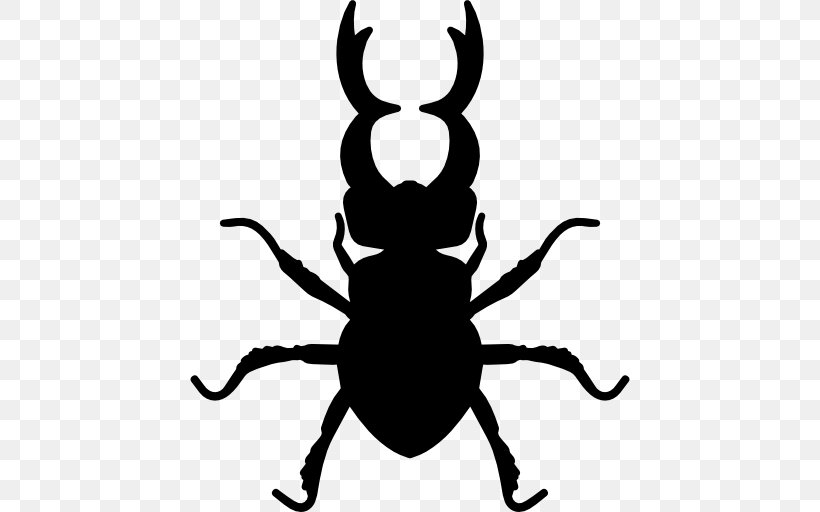 Stag Beetle Clip Art, PNG, 512x512px, Beetle, Animal, Artwork, Atlas Beetle, Black And White Download Free