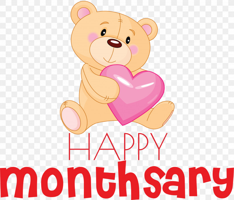 Happy Monthsary, PNG, 3000x2560px, Happy Monthsary, Bears, Biology, Meter, Science Download Free