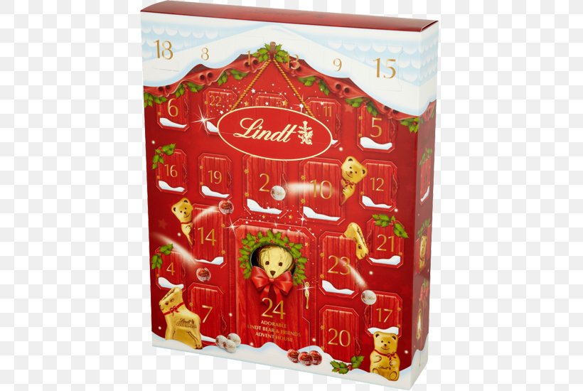 White Chocolate Advent Calendars Lindt & Sprüngli Santa Claus, PNG, 550x550px, White Chocolate, Advent, Advent Calendars, Calendar, Chocolate Download Free