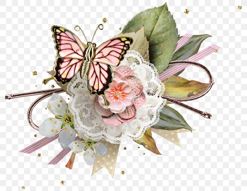 Butterfly Cut Flowers Clip Art, PNG, 800x636px, Butterfly, Butterflies And Moths, Cut Flowers, Depositfiles, Flora Download Free