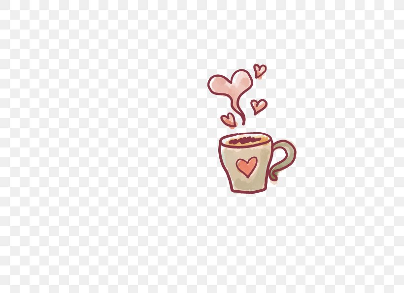 Coffee Cup Symbol, PNG, 596x596px, Watercolor, Cartoon, Flower, Frame, Heart Download Free