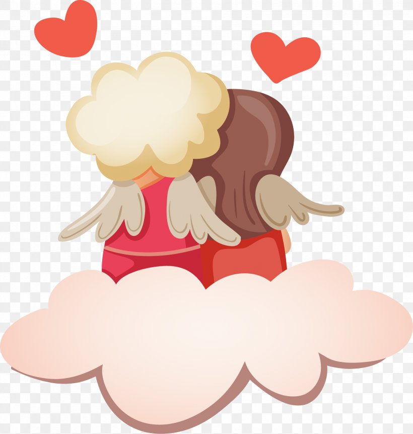 Cupid Love Valentine's Day, PNG, 1892x1987px, Watercolor, Cartoon, Flower, Frame, Heart Download Free