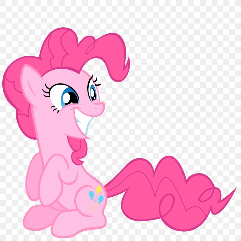 Pinkie Pie Pony DeviantArt Horse, PNG, 4000x4000px, Watercolor, Cartoon, Flower, Frame, Heart Download Free
