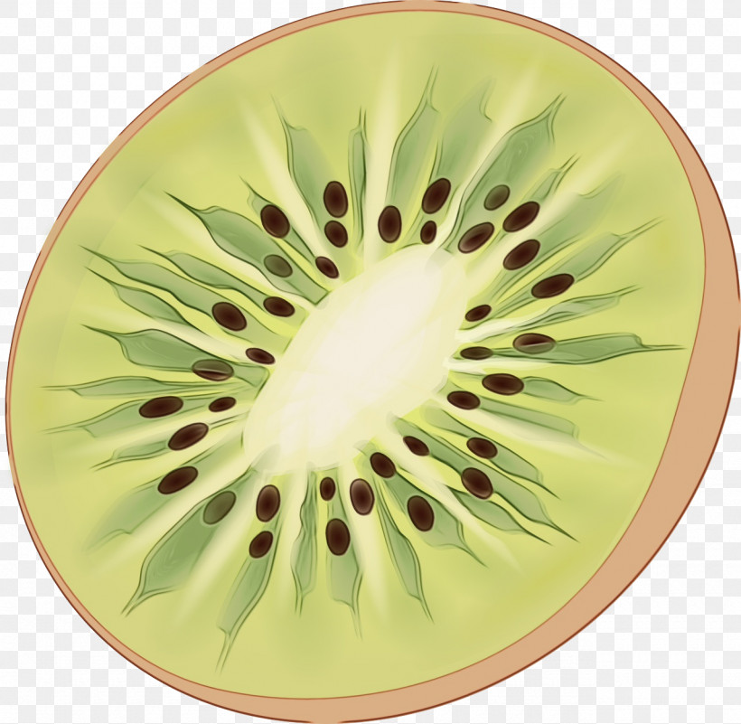 Kiwifruit Green Plate Dishware Yellow, PNG, 1280x1251px, Watercolor, Dishware, Flower, Fruit, Green Download Free