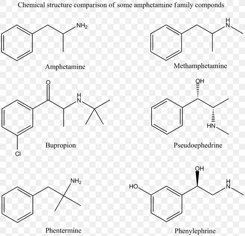 Methamphetamine Pharmaceutical Drug Phenylephrine Pseudoephedrine, PNG, 1600x1538px, Amphetamine, Adderall, Area, Black And White, Cathinone Download Free