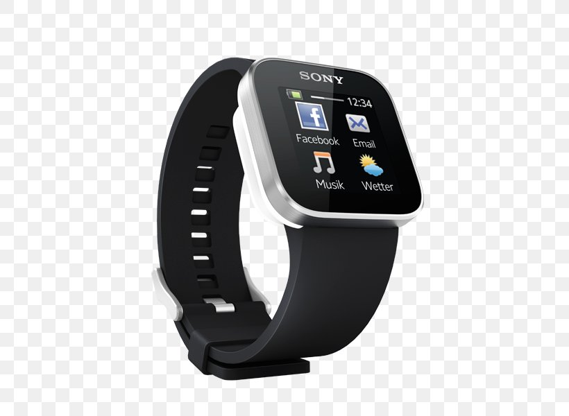 Sony SmartWatch Android Sony Mobile Mobile Phones, PNG, 600x600px, Sony Smartwatch, Android, Bluetooth, Communication Device, Electronics Download Free