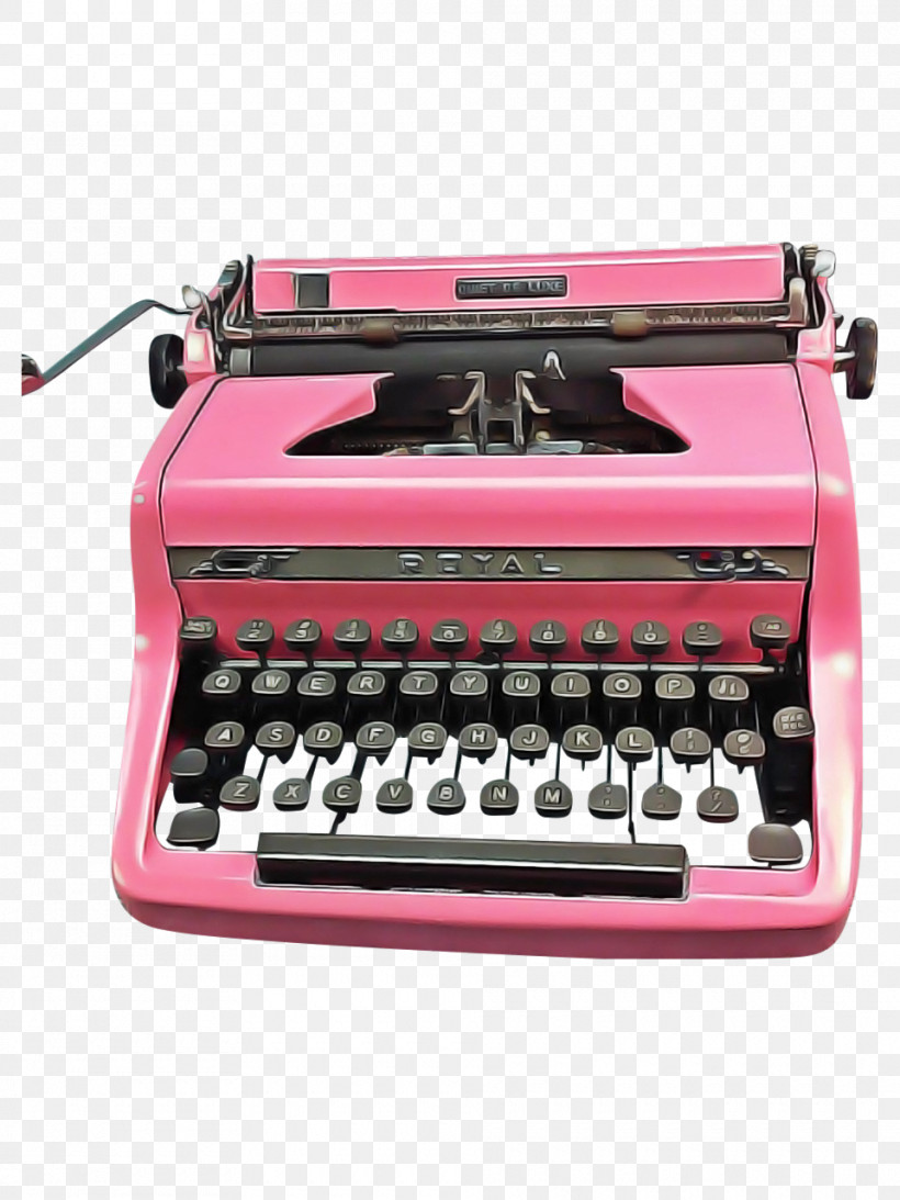 Typewriter Office Equipment Pink Office Supplies Space Bar, PNG, 960x1280px, Typewriter, Magenta, Office Equipment, Office Supplies, Pink Download Free