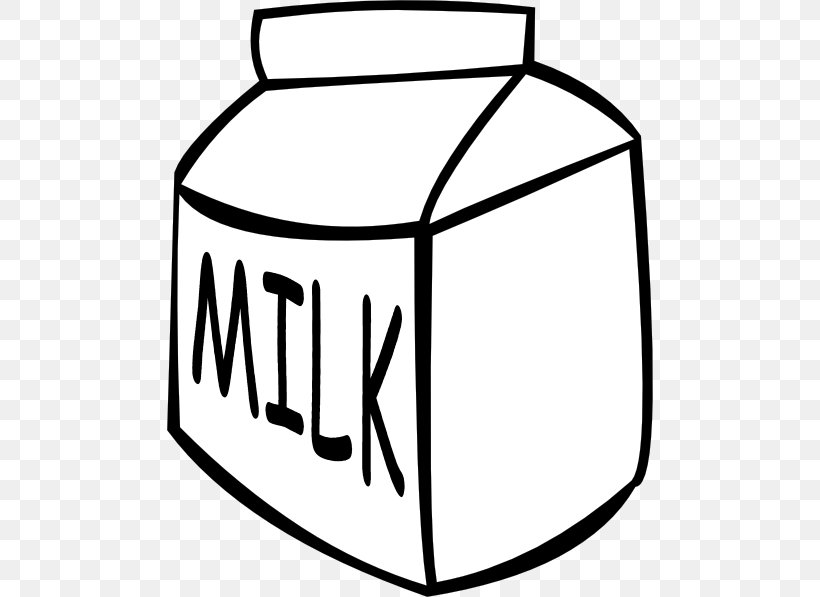Chocolate Milk Carton Clip Art, PNG, 486x597px, Milk, Area, Artwork, Black, Black And White Download Free