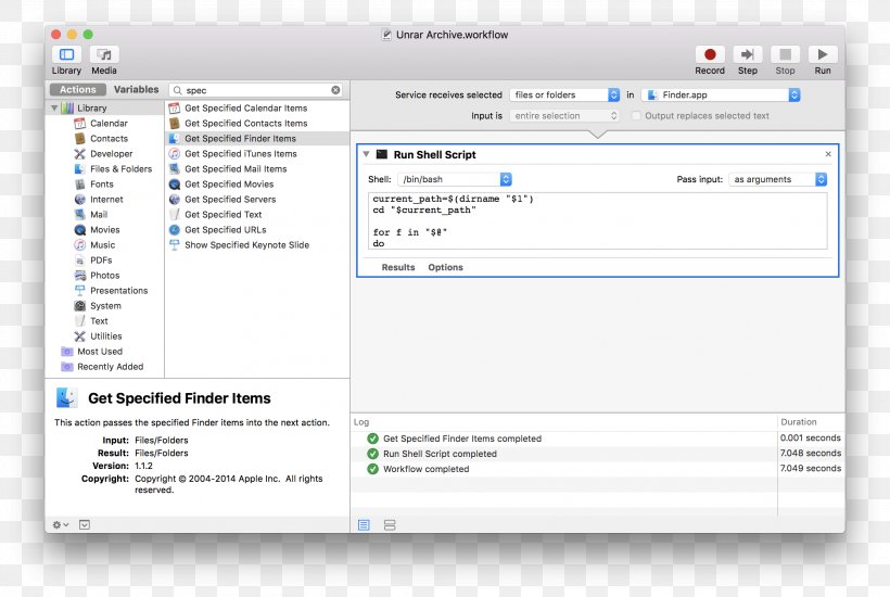 Computer Program Automator MacOS Finder, PNG, 2224x1492px, Computer Program, Apple, Applescript, Area, Automator Download Free