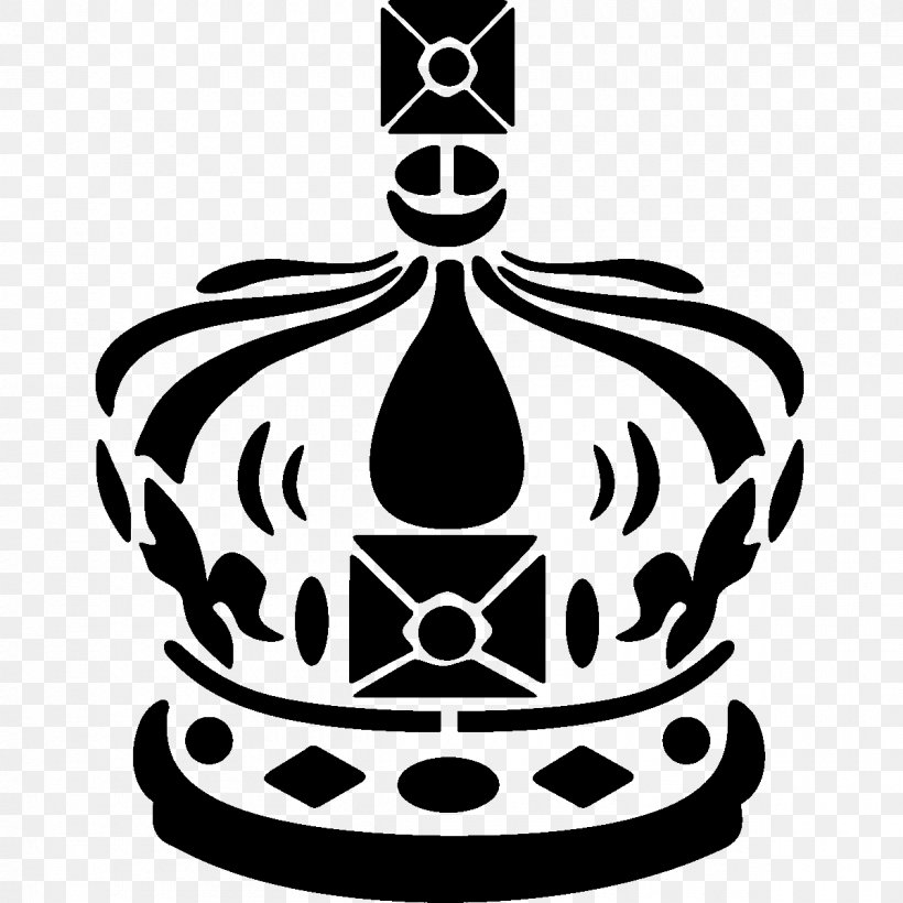 Sticker Crown London Paper Clothing Accessories, PNG, 1200x1200px, Sticker, Black And White, Brand, Clothing Accessories, Crown Download Free