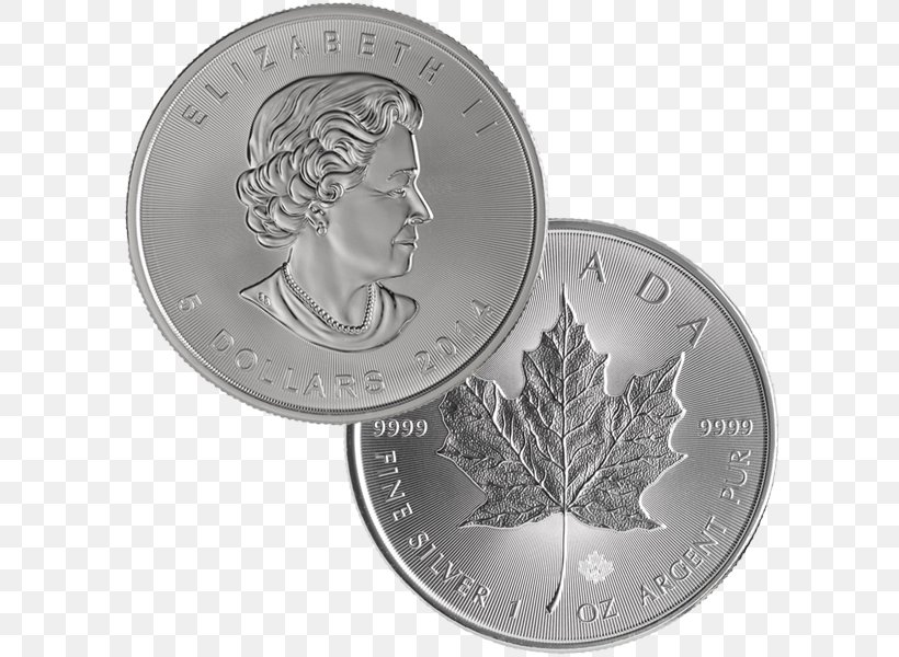 Canada Canadian Silver Maple Leaf Canadian Gold Maple Leaf Bullion Silver Coin, PNG, 600x600px, Canada, Australian Silver Kookaburra, Bullion, Bullion Coin, Canadian Gold Maple Leaf Download Free