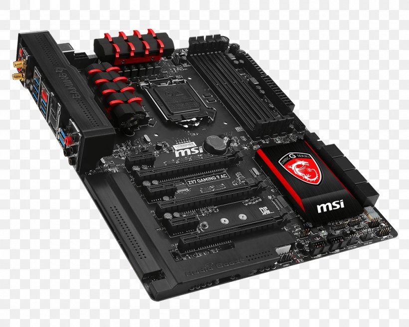 Hi-fi Sound Gaming Motherboard Z97 GAMING 9 AC Intel LGA 1150 Chipset, PNG, 1000x800px, Intel, Atx, Chipset, Computer Component, Computer Hardware Download Free