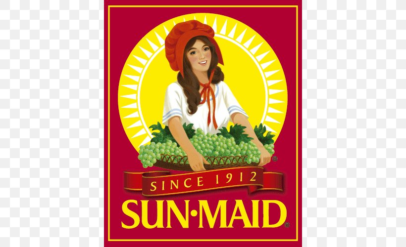 Sun-Maid Raisin Rice Pudding Kingsburg Dried Fruit, PNG, 500x500px, Sunmaid, Advertising, Cuisine, Dried Fruit, Female Download Free