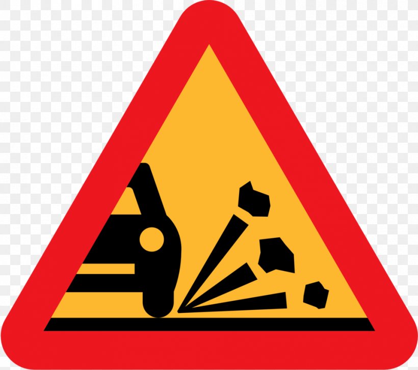 Traffic Sign Loose Chippings Gravel Road Warning Sign, PNG, 958x849px, Traffic Sign, Area, Brand, Gravel, Gravel Road Download Free
