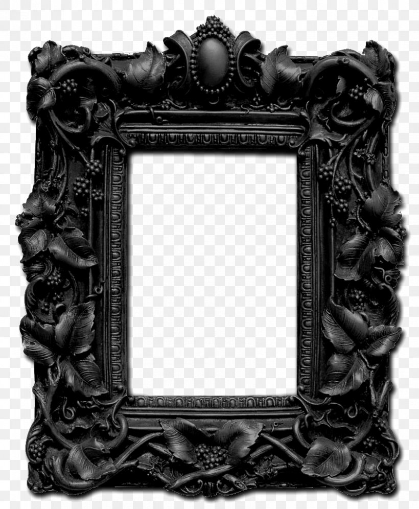Picture Frames Gothic Architecture Gothic Revival Architecture, PNG, 843x1024px, Picture Frames, Art, Baroque Gothic, Black And White, Decorative Arts Download Free