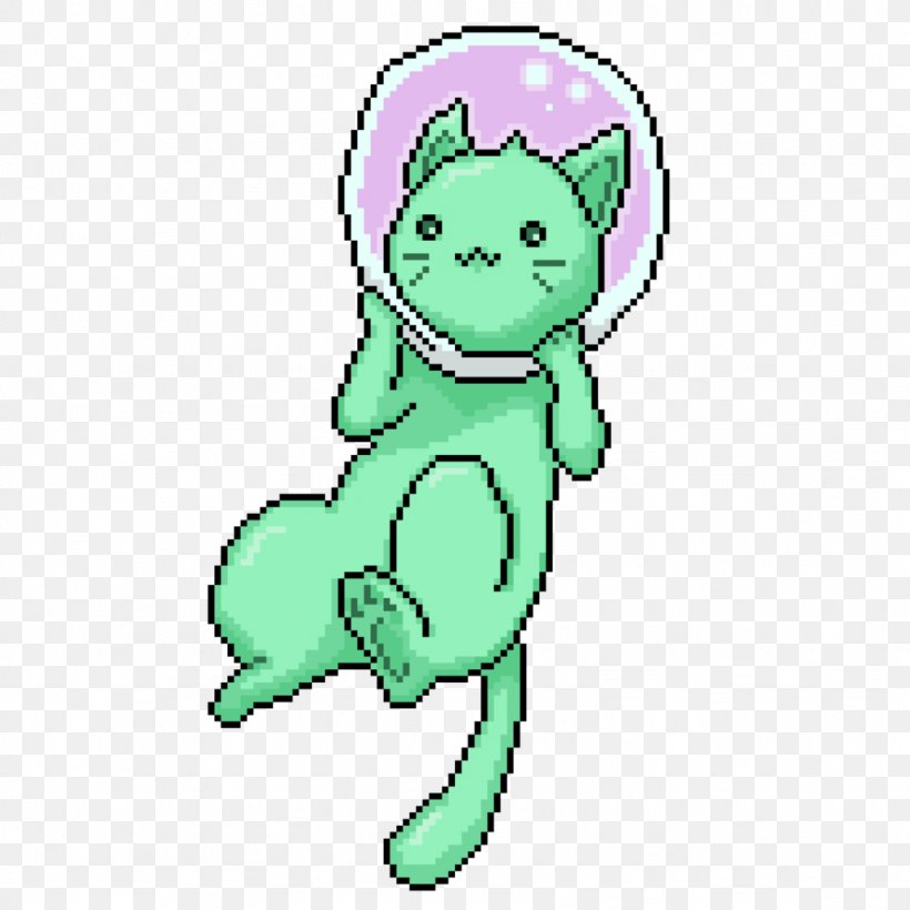 Pixel Art Pixel & Space Cat Line Art Clip Art, PNG, 1024x1024px, Watercolor, Cartoon, Flower, Frame, Heart Download Free