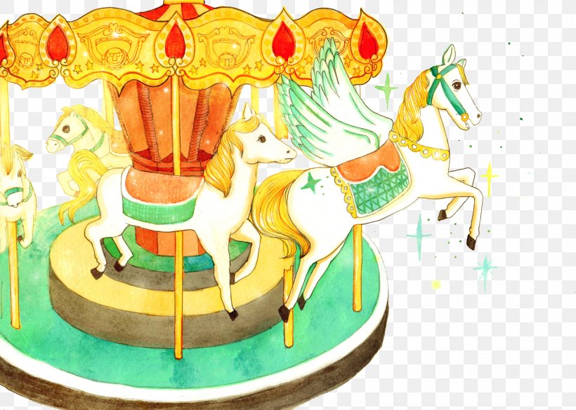 Carousel Torte Cake Fondant Icing Illustration, PNG, 1500x1071px, Carousel, Amusement Park, Amusement Ride, Baking, Cake Download Free