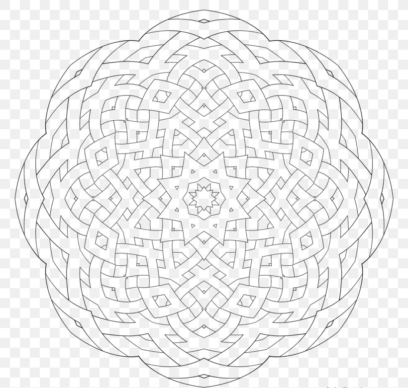 Coloring Book Mandala Adult, PNG, 800x781px, Coloring Book, Adult, Area, Black, Black And White Download Free