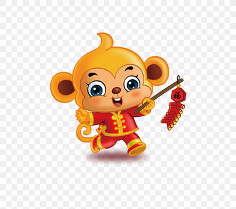 chinese new year monkey clipart cute