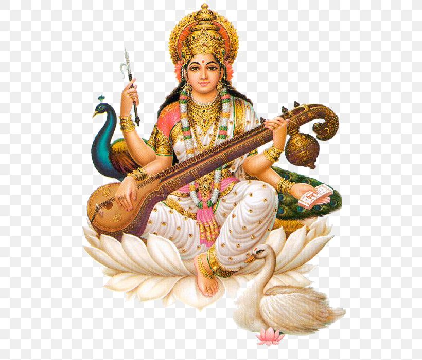 Saraswati Hinduism Devi Ganesha Basant Panchami, PNG, 551x701px, Saraswati, Basant Panchami, Brahma, Devi, Durga Download Free