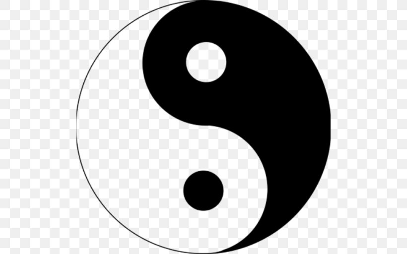 Yin And Yang Symbol Clip Art, PNG, 512x512px, Yin And Yang, Black And White, Image File Formats, Monochrome, Monochrome Photography Download Free
