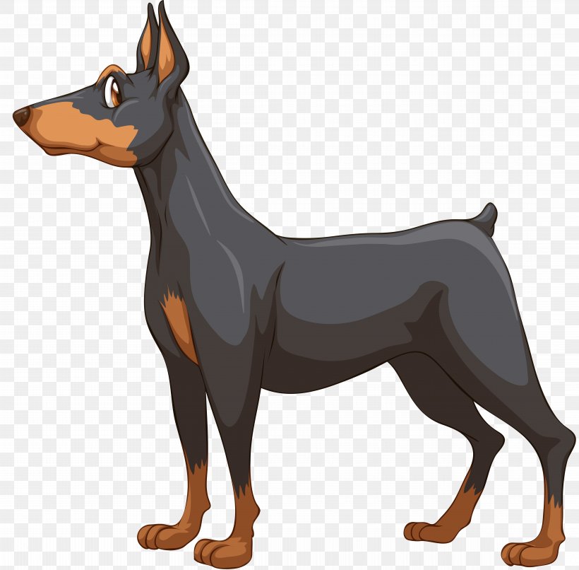 Dobermann Puppy Dog Breed Clip Art, PNG, 8840x8698px, Dobermann, Ancient Dog Breeds, Black And Tan Terrier, Carnivoran, Dog Download Free