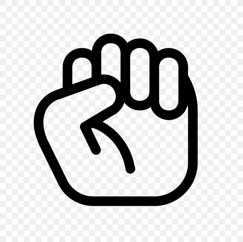 Raised Fist Symbol, PNG, 1600x1600px, Raised Fist, Area, Black And White, Brand, Finger Download Free