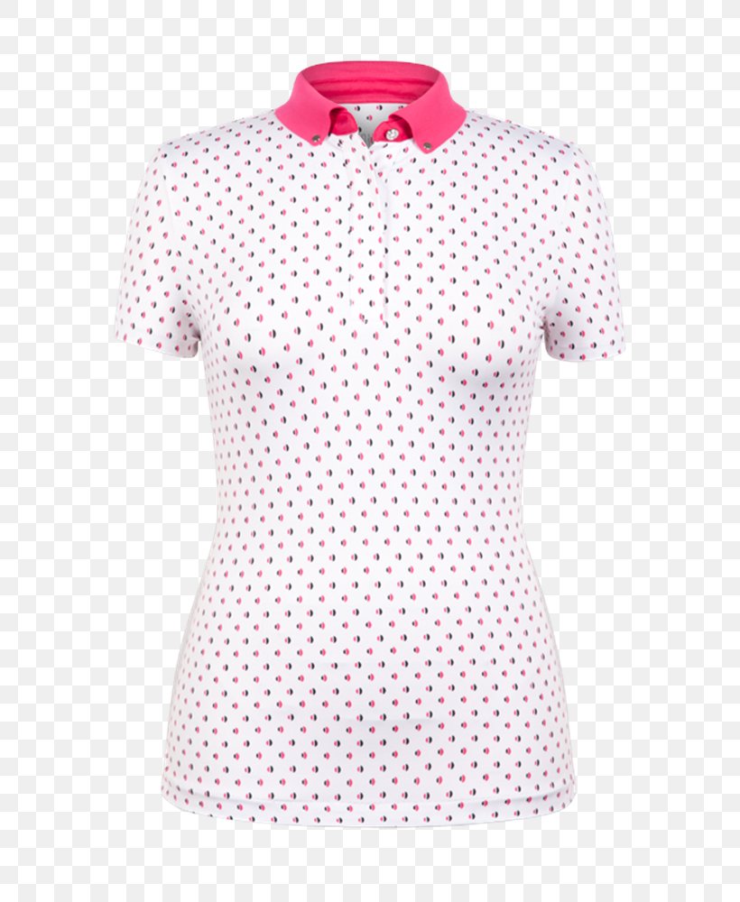 Sleeve Polka Dot Collar Neck Blouse, PNG, 640x1000px, Sleeve, Blouse, Clothing, Collar, Magenta Download Free