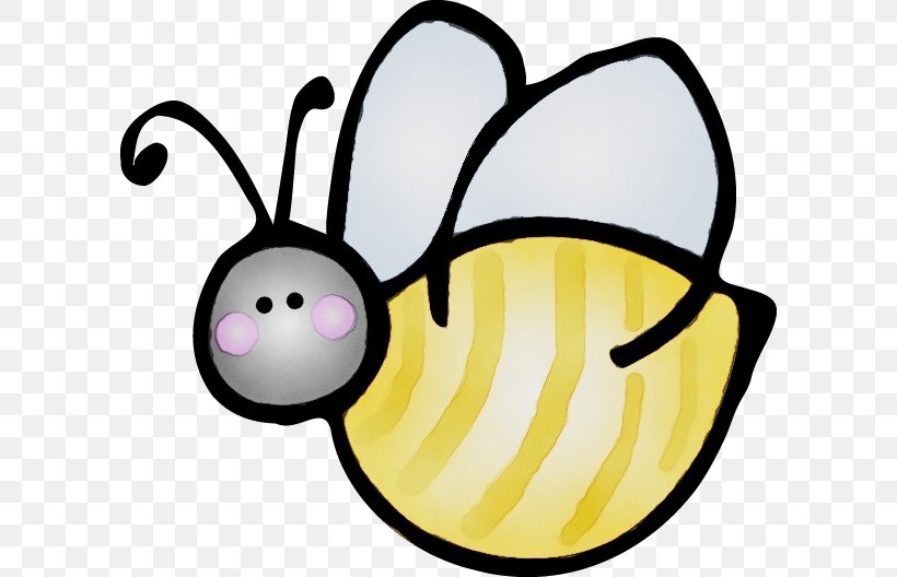Cartoon Bee, PNG, 600x528px, Watercolor, Alphabet, Bas De Casse, Bee, Blog Download Free