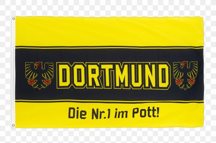 Flag Fahne Borussia Dortmund Ruhr, PNG, 1500x1000px, Flag, Borussia Dortmund, Brand, Diagonal, Dortmund Download Free