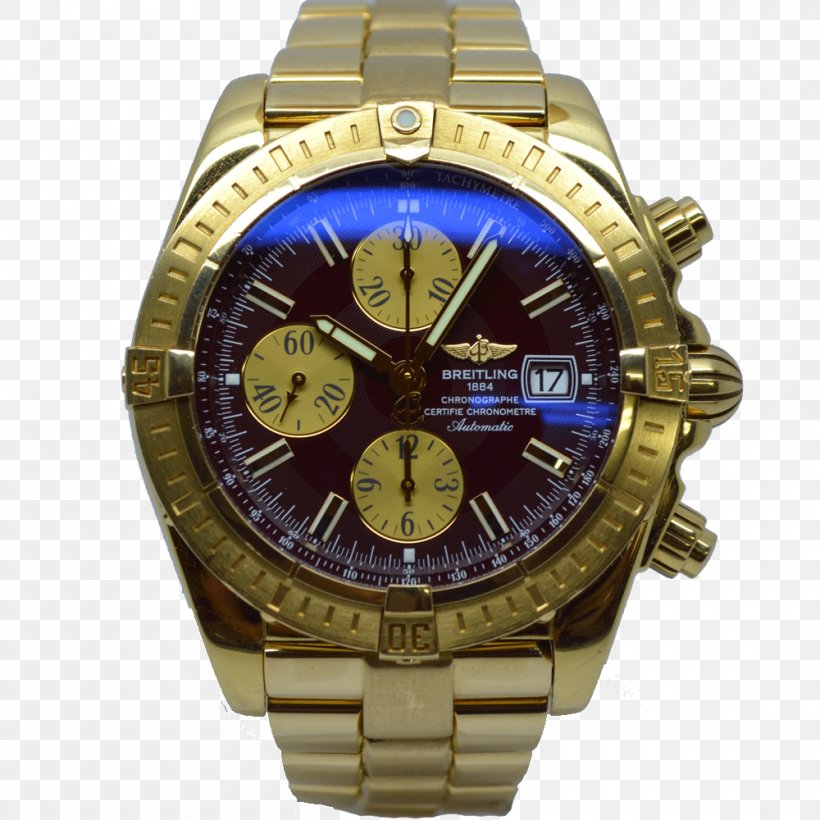 Gold Breitling Chronomat Watch Strap Breitling SA, PNG, 1000x1000px, Gold, Brand, Breitling Chronomat, Breitling Sa, Chronograph Download Free