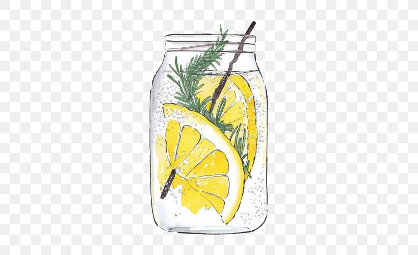 Lemonade Lemon-lime Drink Drawing Watercolor Painting, PNG, 500x500px, Lemon, Art, Citric Acid, Drawing, Drink Download Free