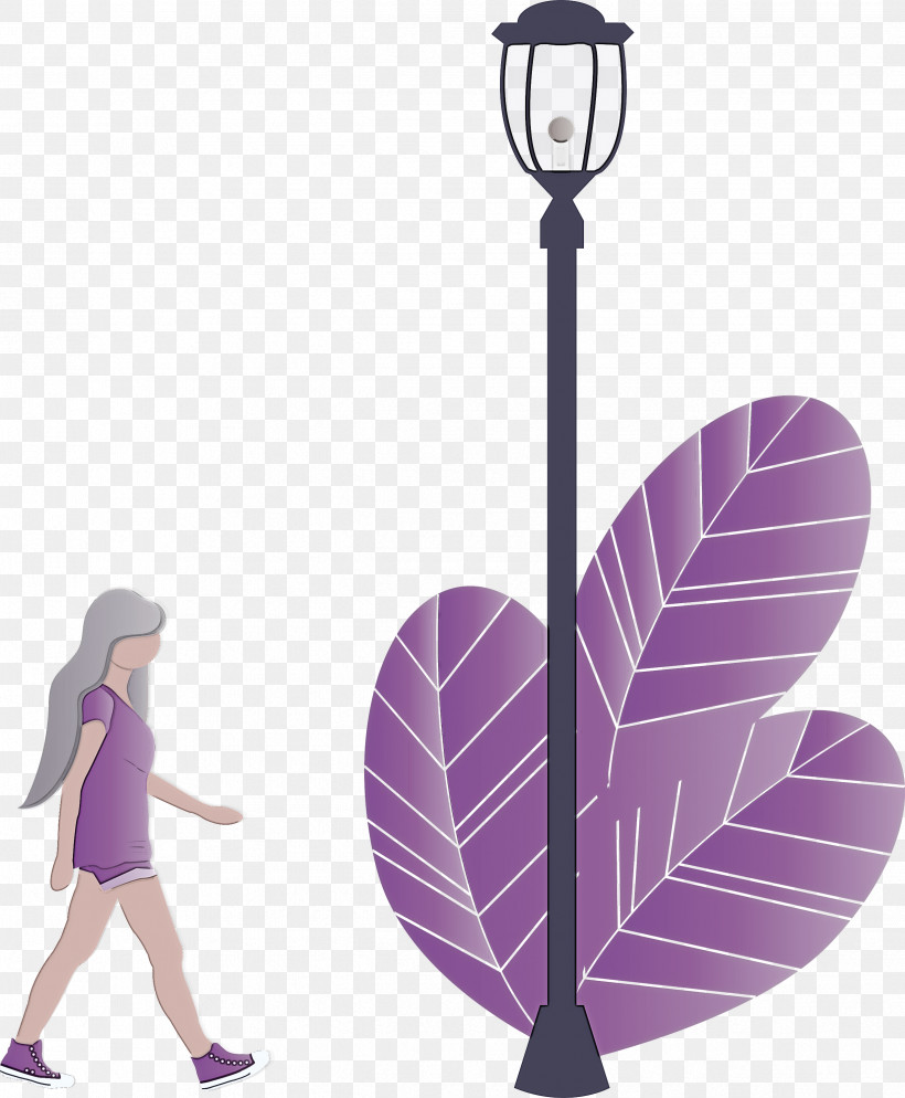 Street Light Girl, PNG, 2474x3000px, Street Light, Girl, Leaf, Plant, Purple Download Free