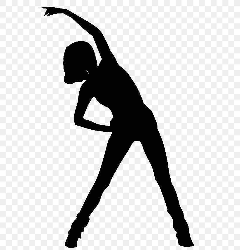 Stretching Exercise Physical Fitness Clip Art, PNG, 602x854px, Stretching, Aerobics, Arm, Black And White, Dancer Download Free